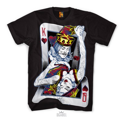 king and queen card shirts